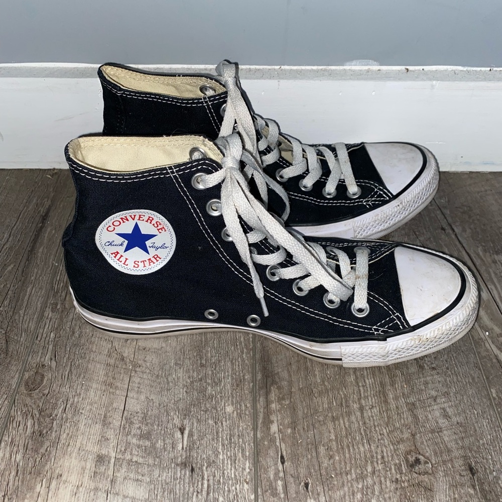 Converse Mens M9160 Classic Chuck Taylor All Star Black Hi Top Sneaker 6.5/8.5